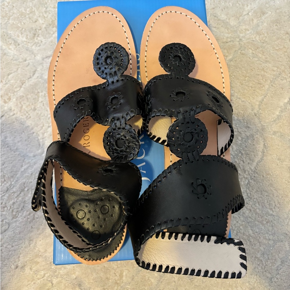Jack Rogers Gladiator Sandals in Black 🖤♠️ Size: 10
